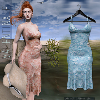 Second Life Marketplace - Valentina E. Anastacia Dress Baby Blue